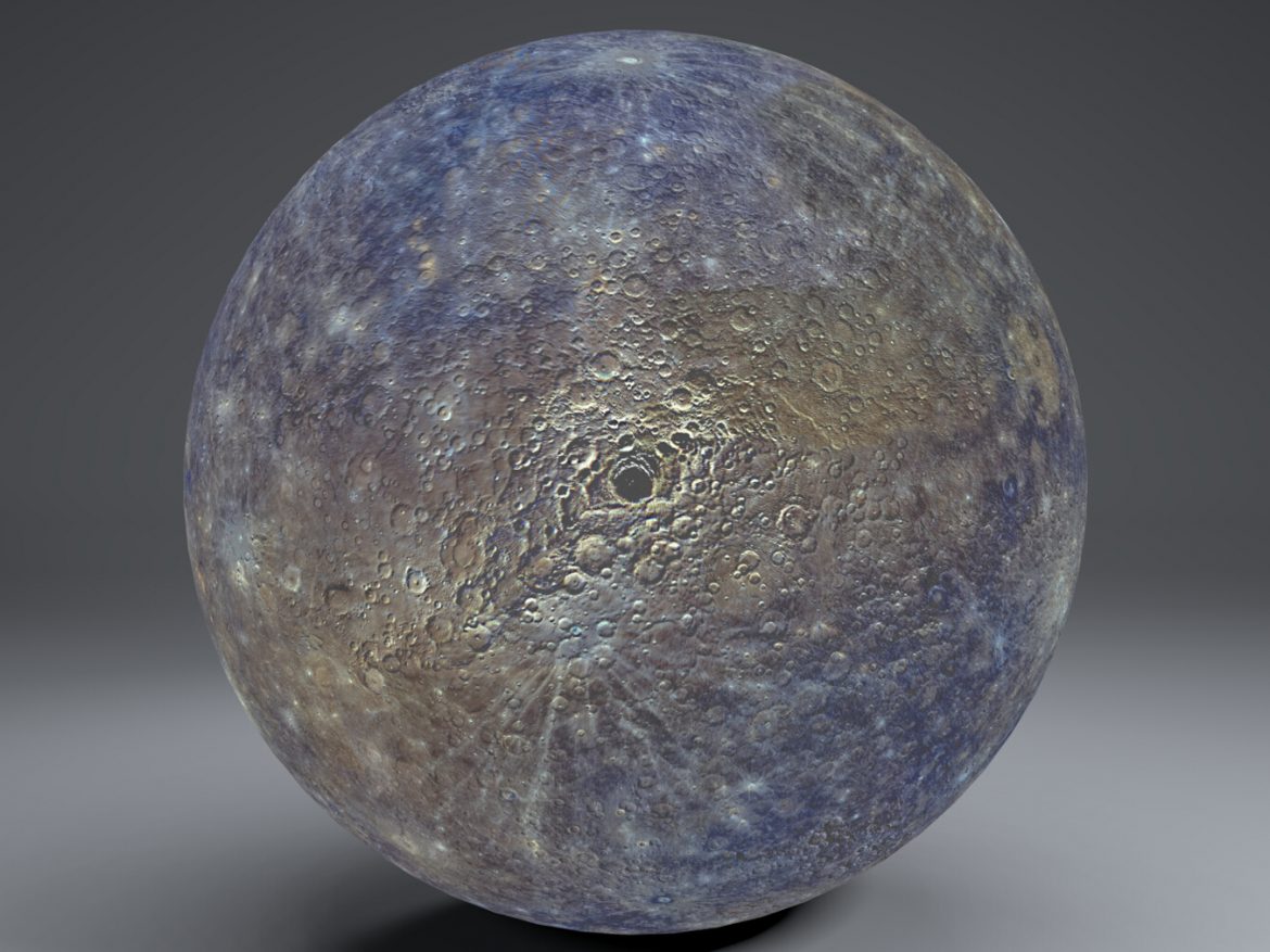 mercury 4k globe 3d model 3ds fbx blend dae obj 252189