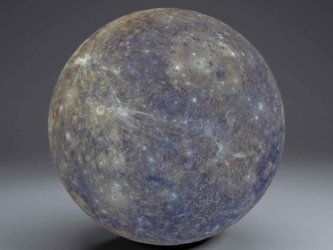mercury 4k globe 3d model 3ds fbx blend dae obj 252190