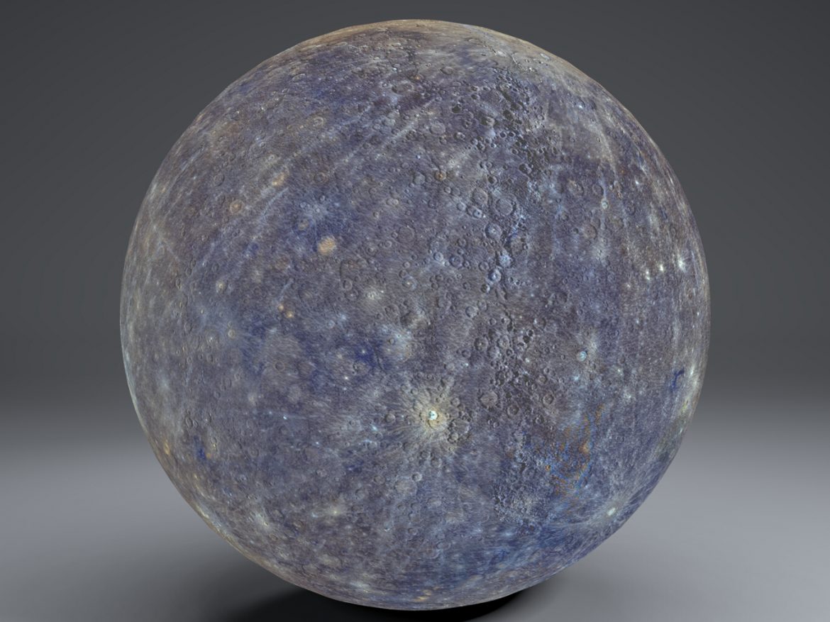 mercury 4k globe 3d model 3ds fbx blend dae obj 252194