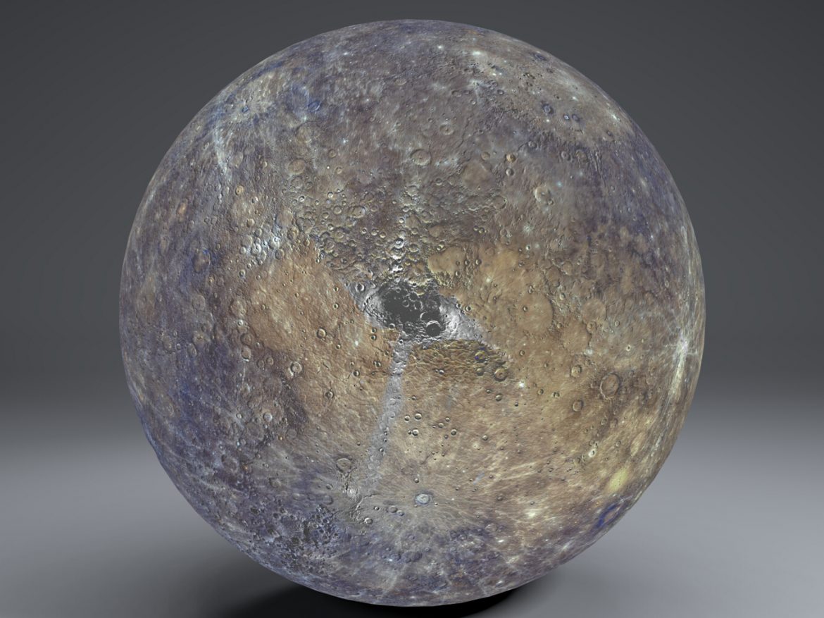 mercury 4k globe 3d model 3ds fbx blend dae obj 252196