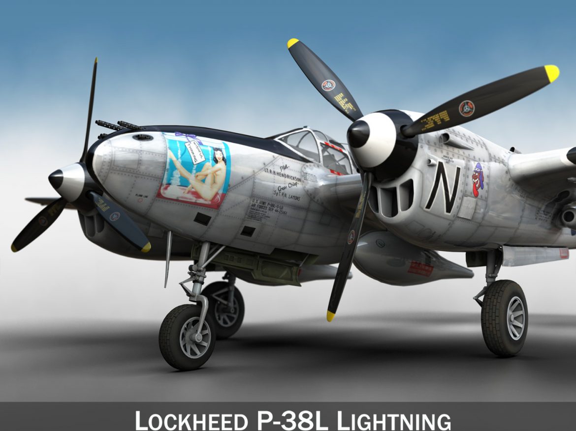 lockheed p-38 lightning – wishful thinking 3d model fbx c4d lwo obj 252244