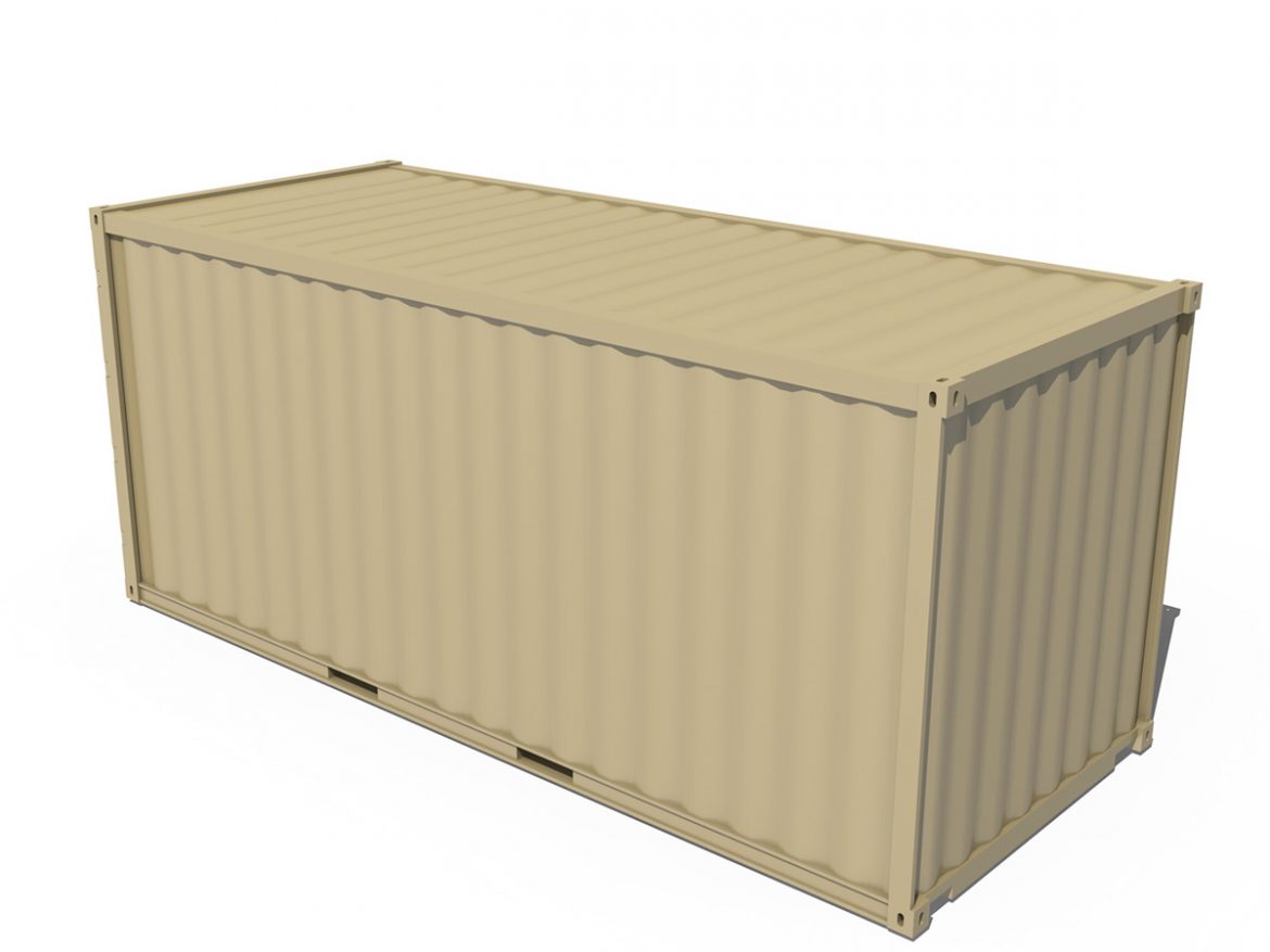 20ft shipping container 3d model 3ds fbx c4d lwo obj 252257