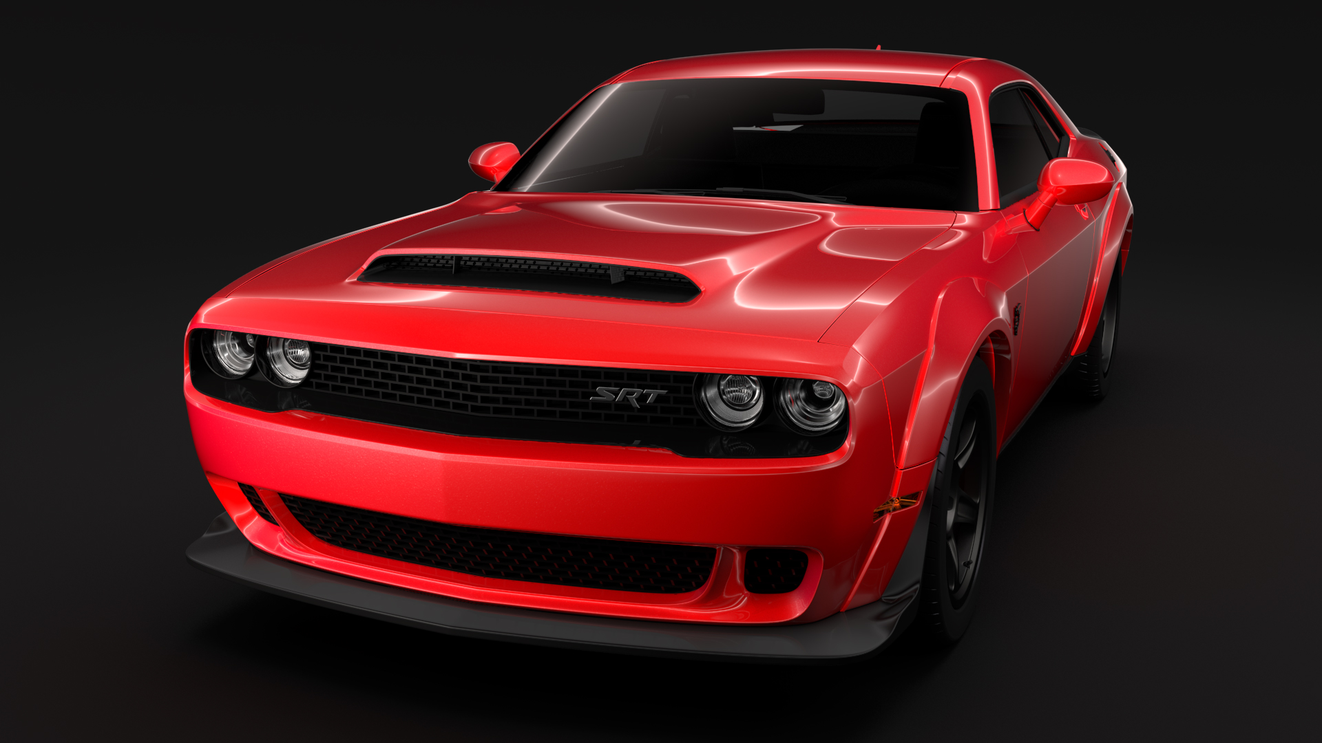 Dodge Challenger SRT Demon 2018 3D Model | FlatPyramid