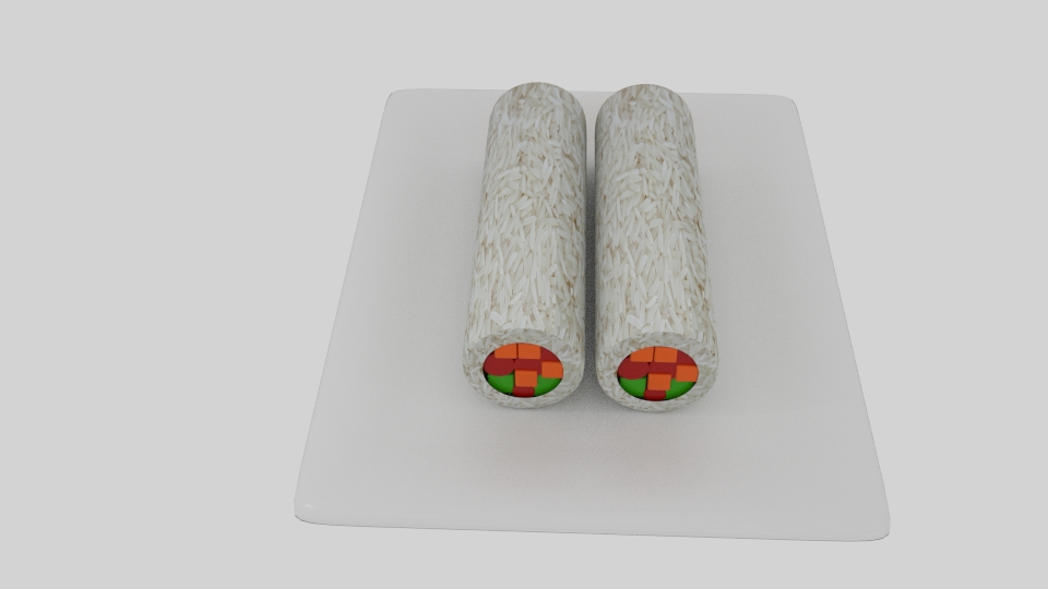 cylinder sushi 3d model blend 252551