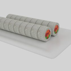 rice roll sushi 3d model blend 252624