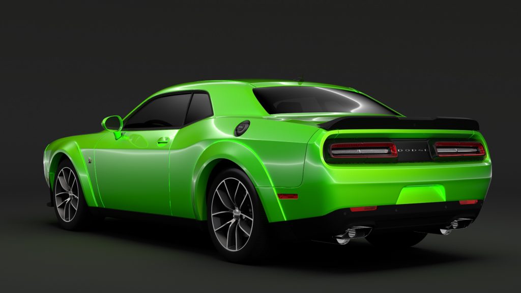 Dodge Challenger 392 Hemi Scat Pack Shaker Widebod 3d Model - Flatpyramid