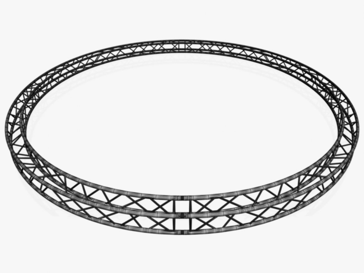 circle square truss (full diameter 600cm) 3d model 3ds max dxf fbx c4d dae  obj 253105