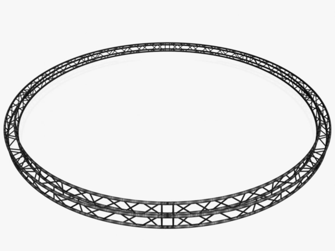 circle square truss (full diameter 800cm) 3d model 3ds max dxf fbx c4d dae  obj 253121