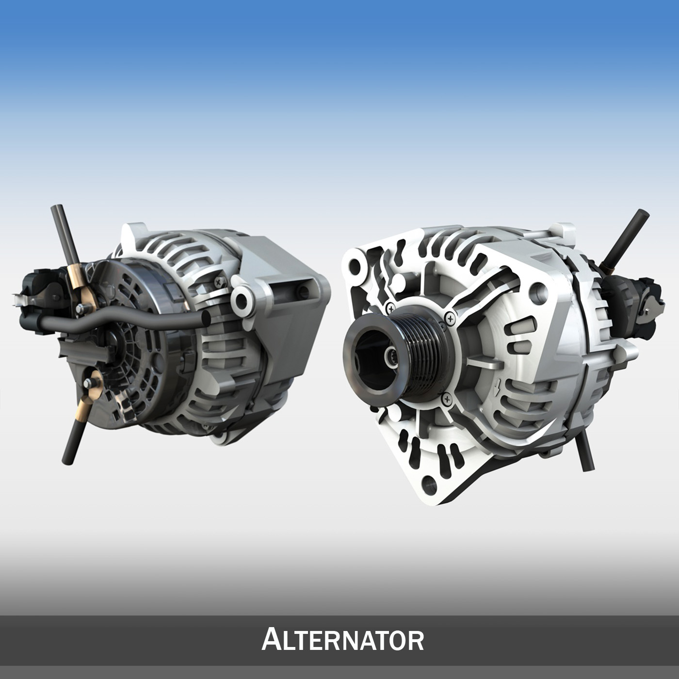 alternators 3d model 3ds c4d lwo obj 263857