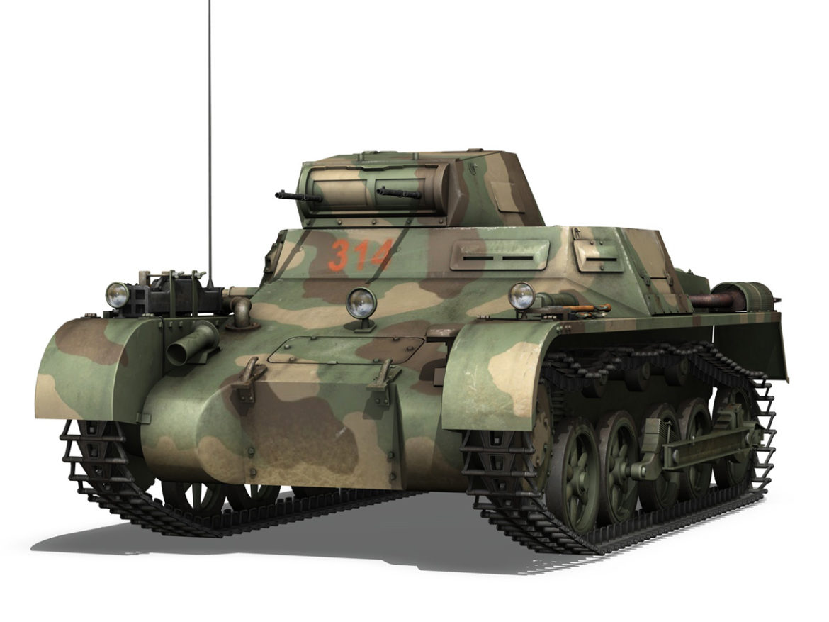 panzer 1 – pzkpfw 1 ausf.a – china 3d model 3ds c4d lwo obj 264080