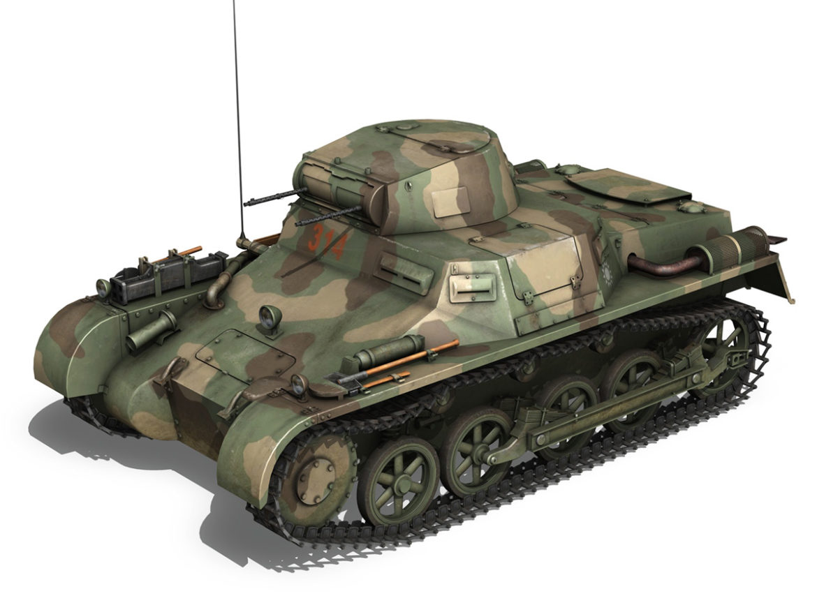 panzer 1 – pzkpfw 1 ausf.a – china 3d model 3ds c4d lwo obj 264081