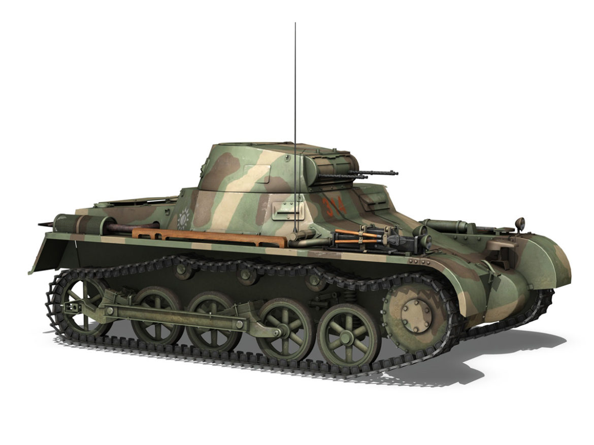 panzer 1 – pzkpfw 1 ausf.a – china 3d model 3ds c4d lwo obj 264086