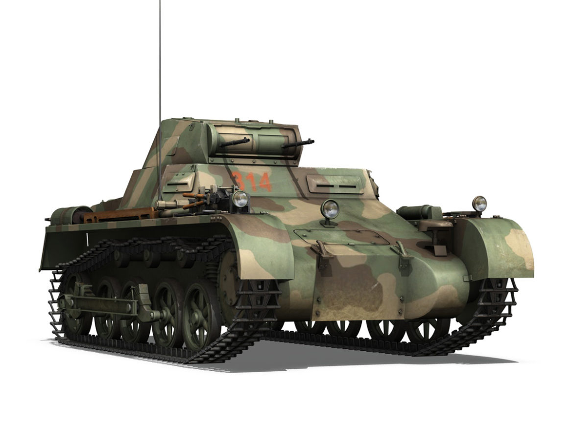 panzer 1 – pzkpfw 1 ausf.a – china 3d model 3ds c4d lwo obj 264087