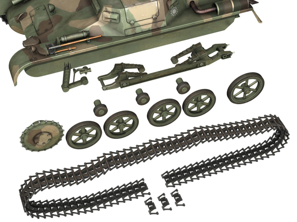 panzer 1 – pzkpfw 1 ausf.a – china 3d model 3ds c4d lwo obj 264089