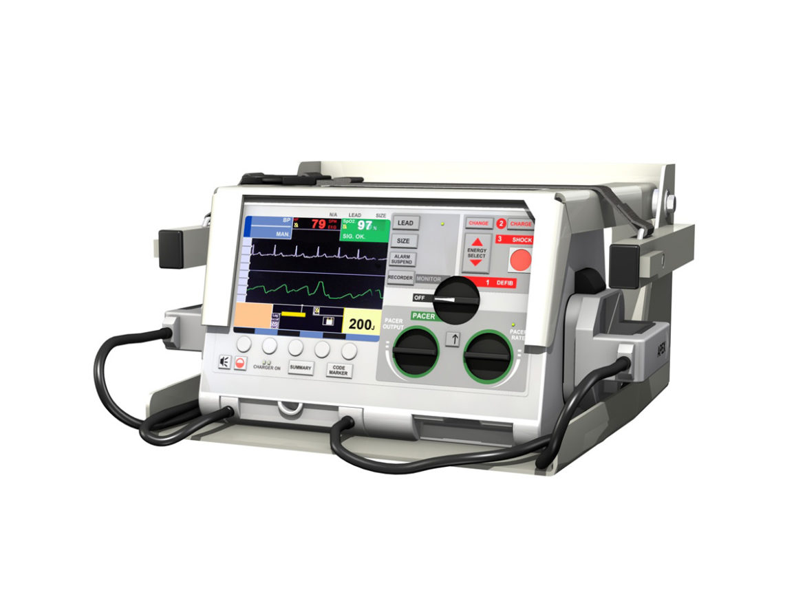 defibrillator 3d model 3ds c4d lwo obj 264208