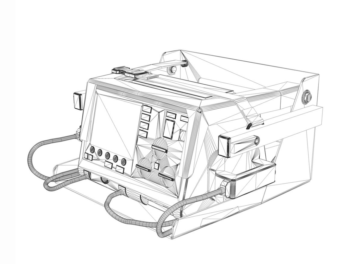 defibrillator 3d model 3ds c4d lwo obj 264216