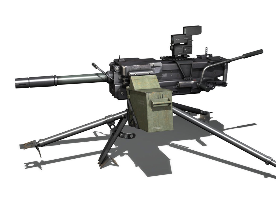 gmg 40mm grenade machine gun 3d model 3ds c4d lwo obj 264286