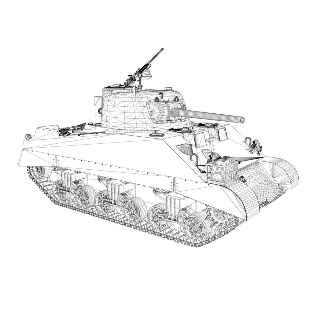 M4 Sherman MK. III - Abe 3D Model - FlatPyramid