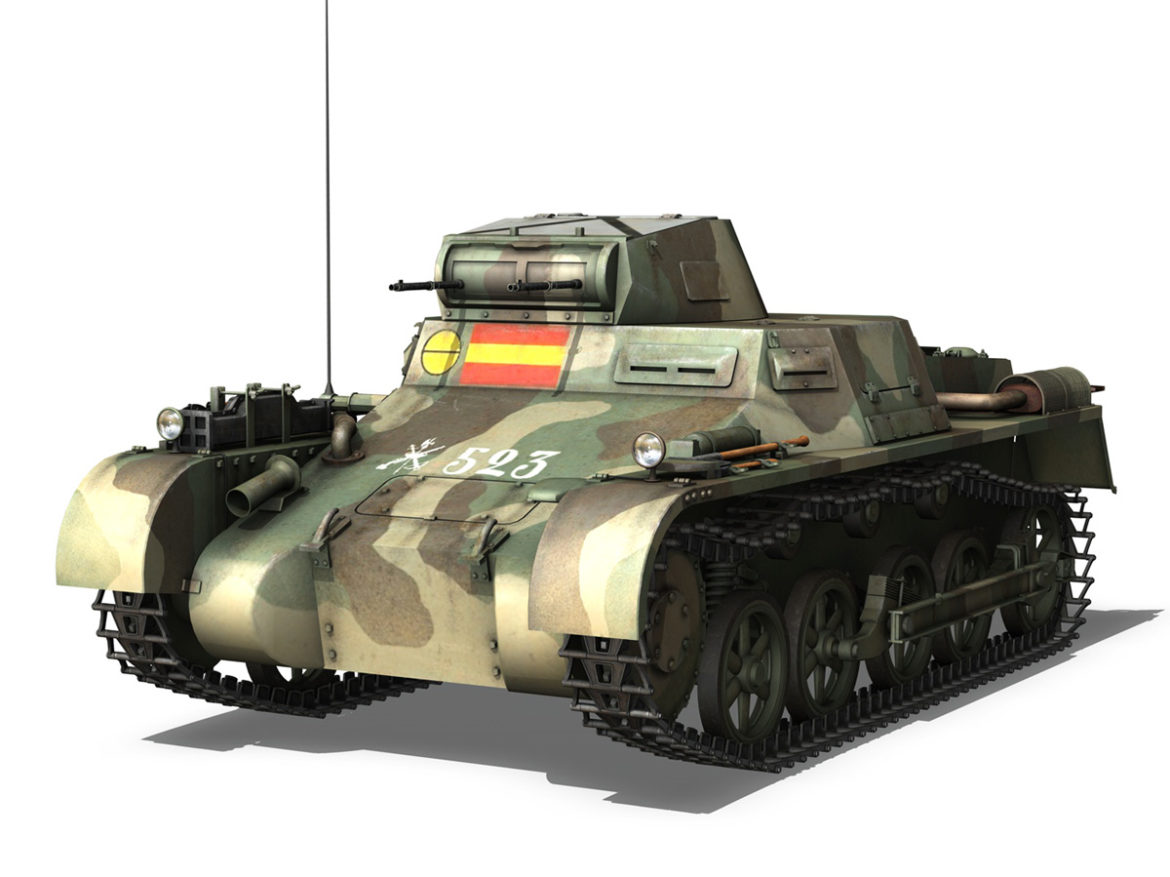 pzkpfw 1 – panzer 1 – ausf. a – 523 3d model 3ds c4d lwo obj 264387