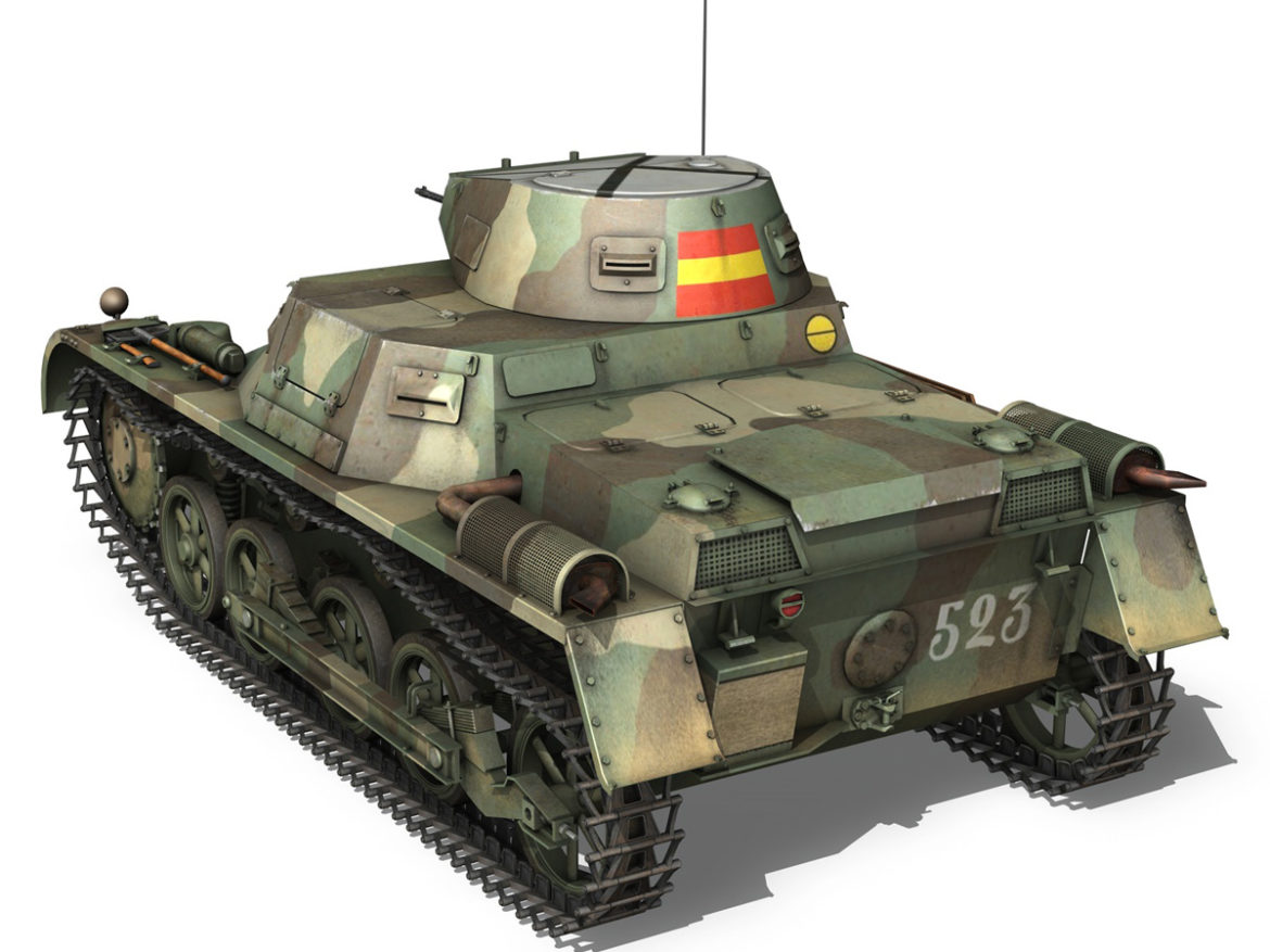 pzkpfw 1 – panzer 1 – ausf. a – 523 3d model 3ds c4d lwo obj 264390