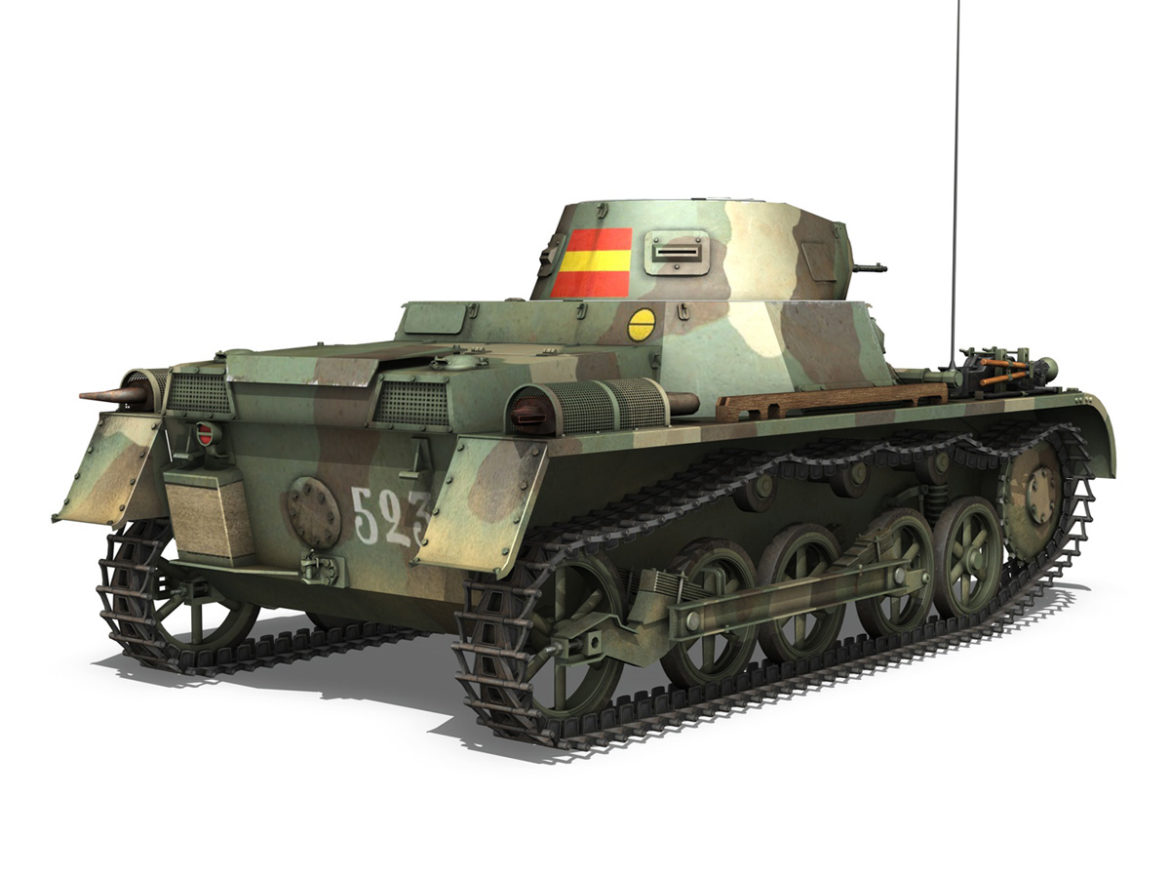 pzkpfw 1 – panzer 1 – ausf. a – 523 3d model 3ds c4d lwo obj 264391