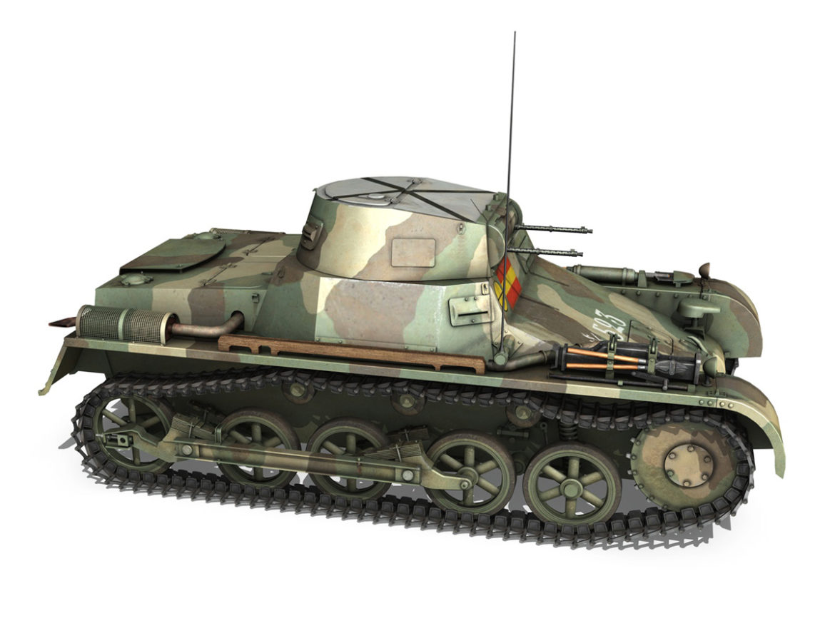 pzkpfw 1 – panzer 1 – ausf. a – 523 3d model 3ds c4d lwo obj 264392