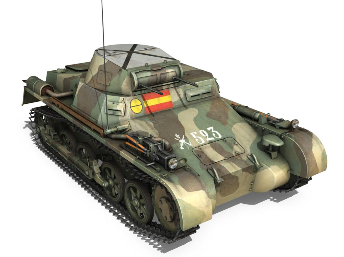 pzkpfw 1 – panzer 1 – ausf. a – 523 3d model 3ds c4d lwo obj 264393