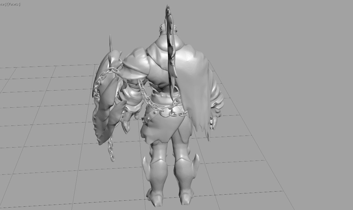 ares character – smite pc game 3d model max obj 264663