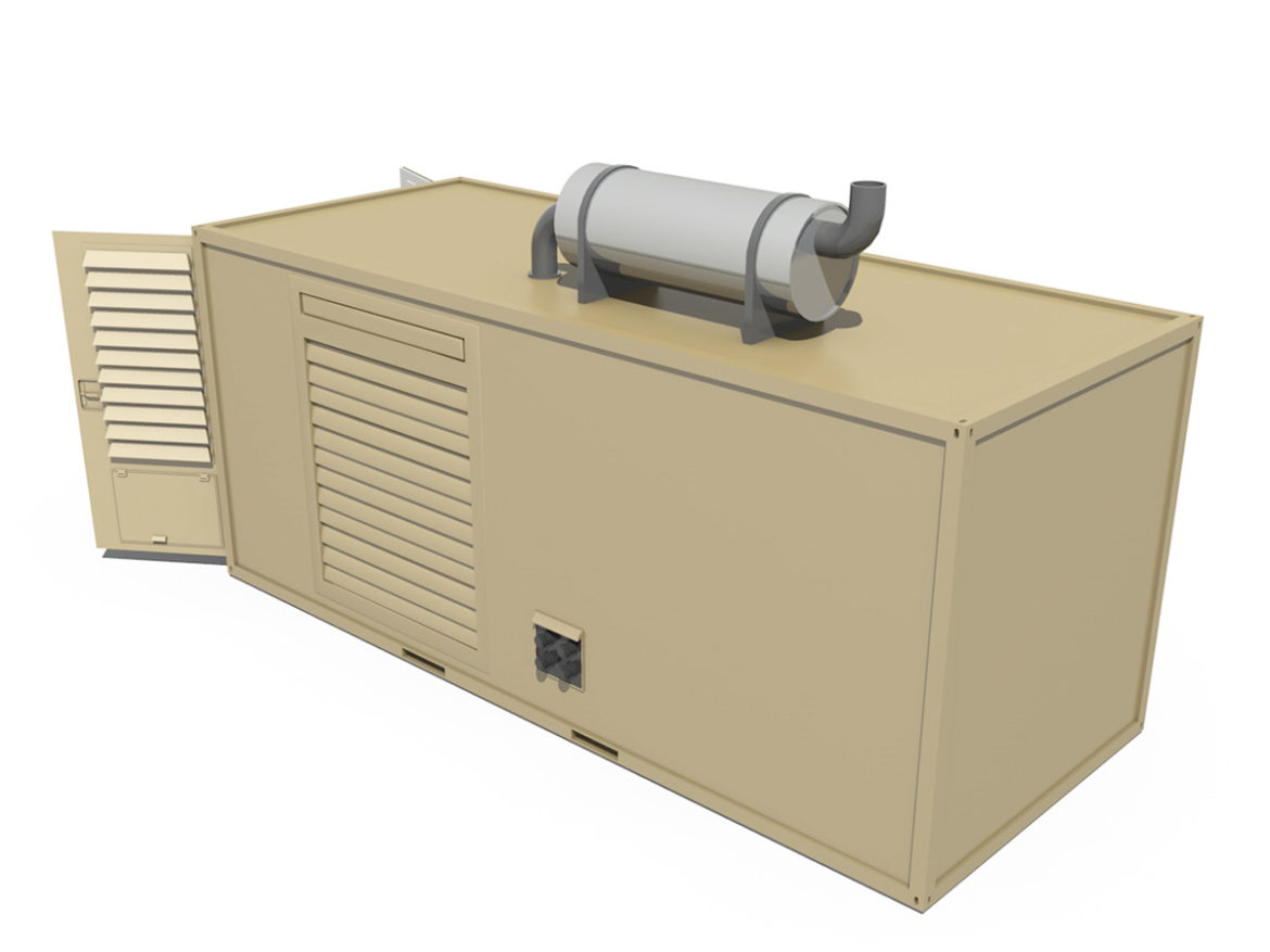 20ft generator container version 1 3d model 3ds c4d fbx lwo lw lws obj 264727