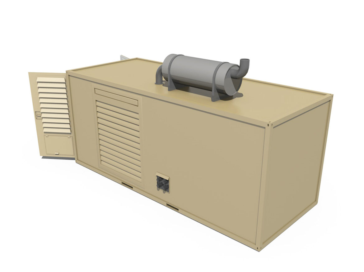 20ft generator container version two 3d model 3ds c4d fbx lwo lw lws obj 264742