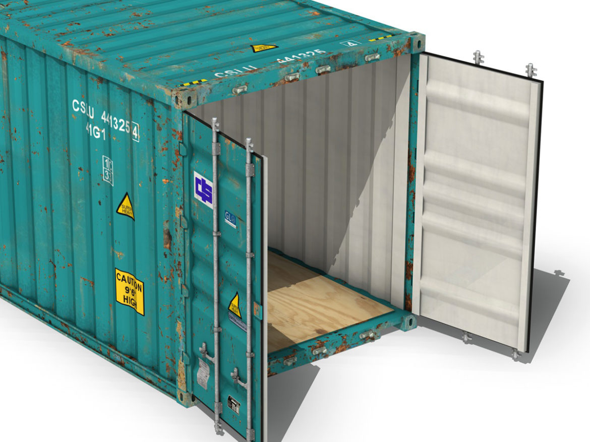 40ft shipping container – china shipping 3d model 3ds fbx lwo lw lws obj c4d 264930
