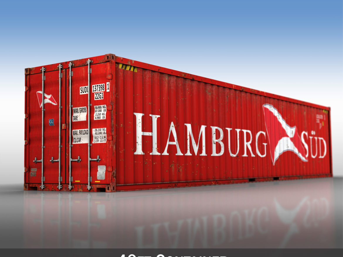 40ft shipping container – hamburg sued 3d model 3ds fbx lwo lw lws obj c4d 264940