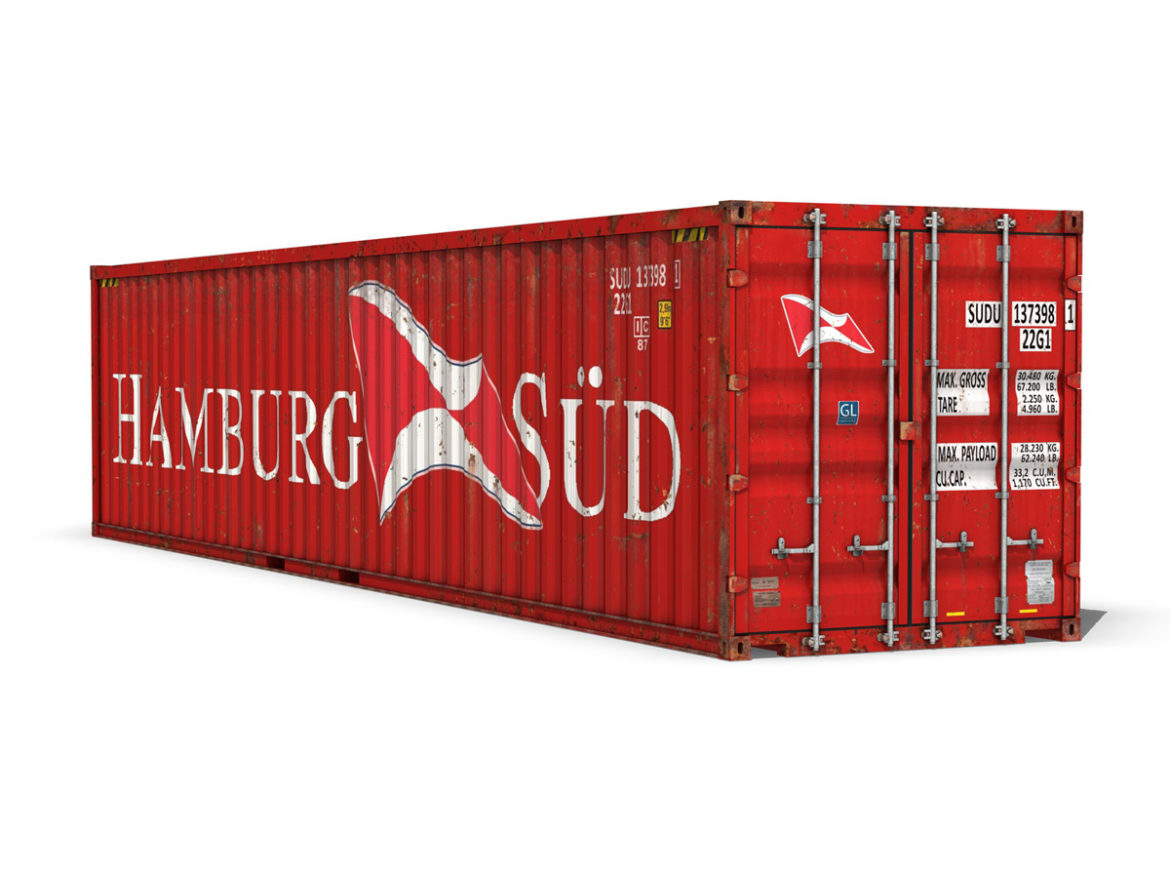 40ft shipping container – hamburg sued 3d model 3ds fbx lwo lw lws obj c4d 264942