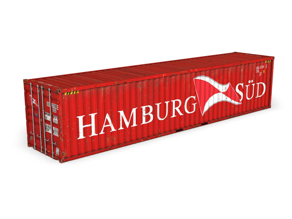 40ft shipping container – hamburg sued 3d model 3ds fbx lwo lw lws obj c4d 264943