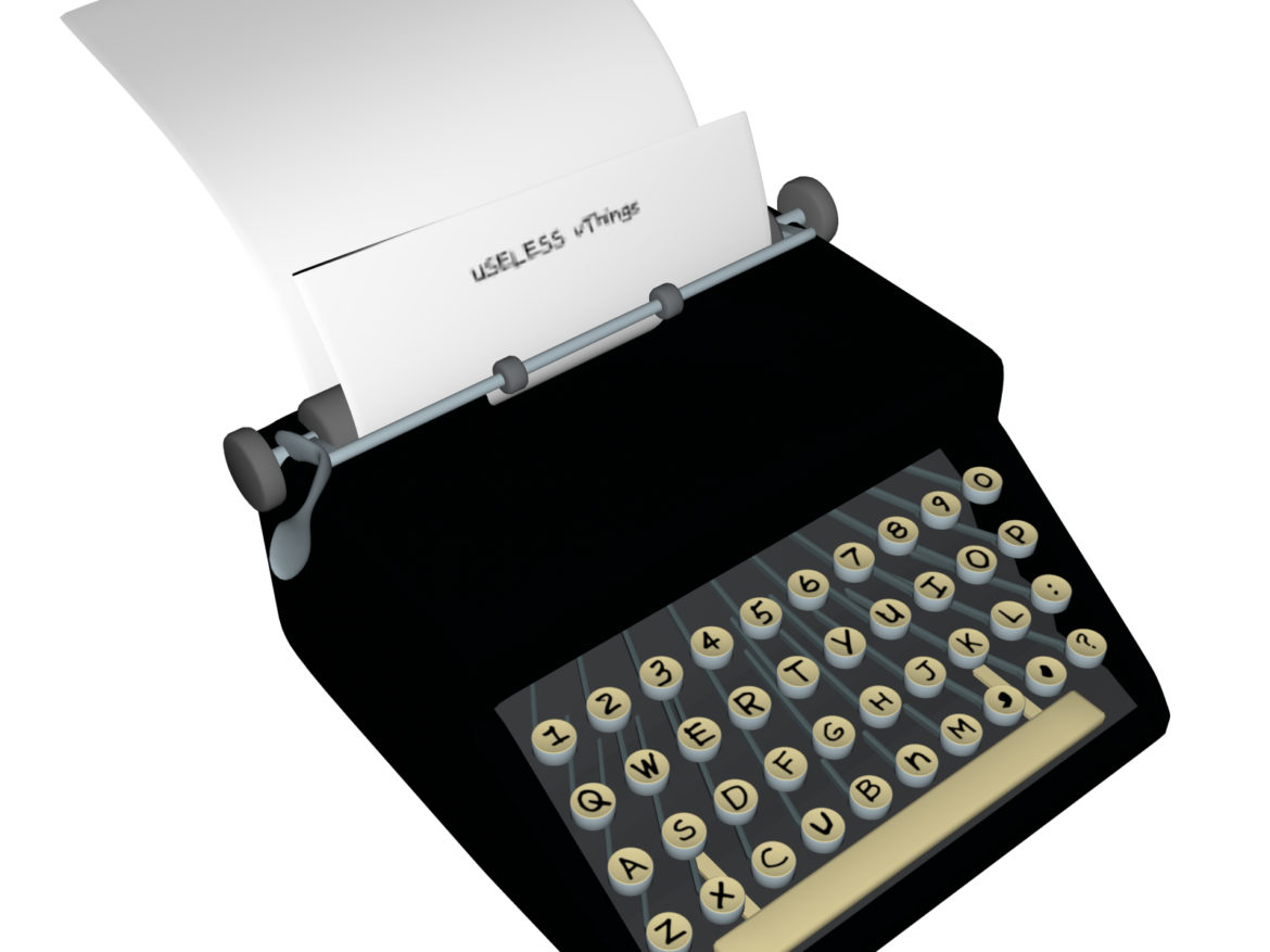 typewriter_old fbx obj 3d model fbx 264992