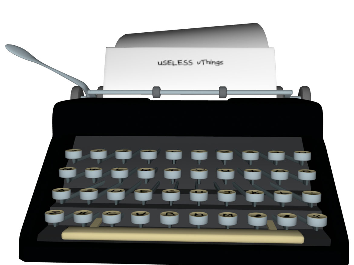 typewriter_old fbx obj 3d model fbx 264994