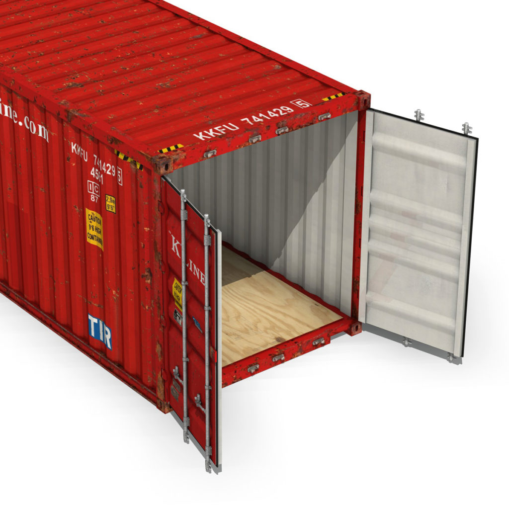 Container K Line Stack 40ft Shipping Container - K Line 3D Model - FlatPyramid