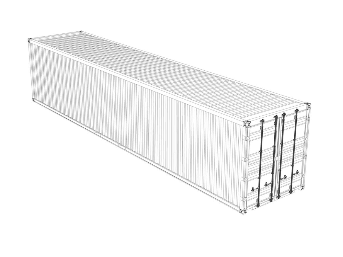 40ft shipping container – k line 3d model 3ds fbx lwo lw lws obj c4d 265125