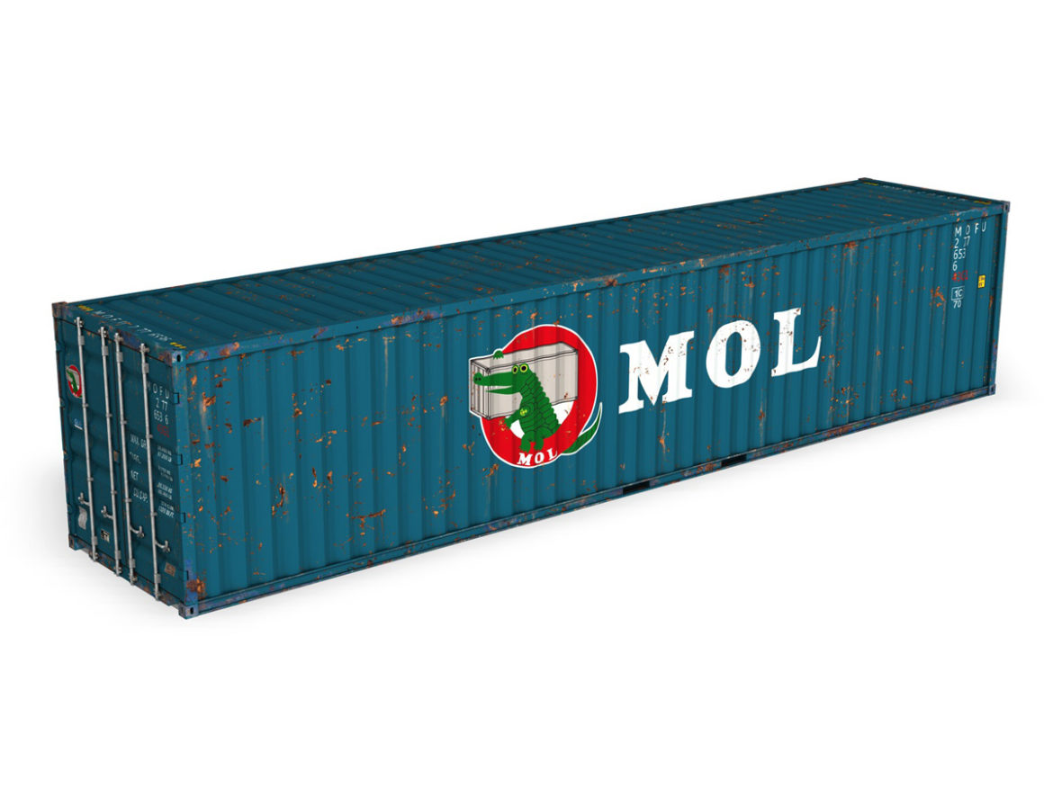40ft shipping container – mol 3d model 3ds fbx lwo lw lws obj c4d 265135