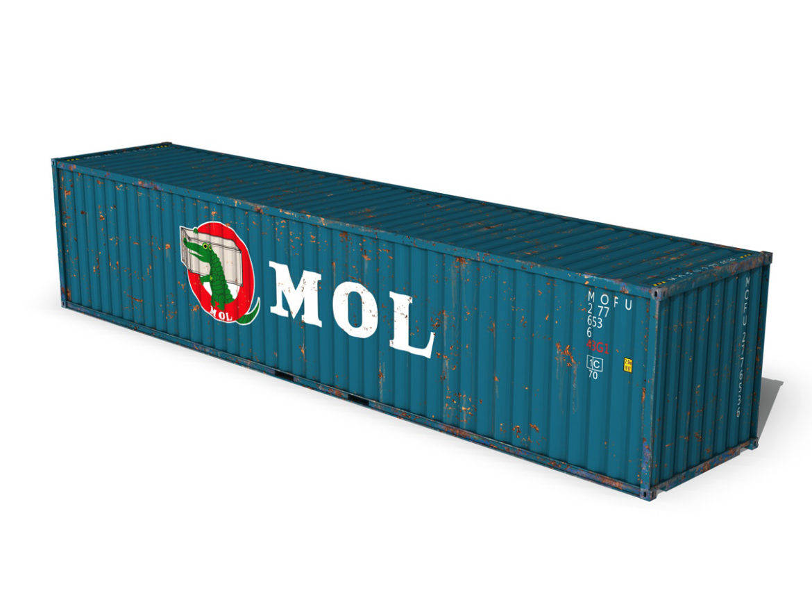 40ft shipping container – mol 3d model 3ds fbx lwo lw lws obj c4d 265136