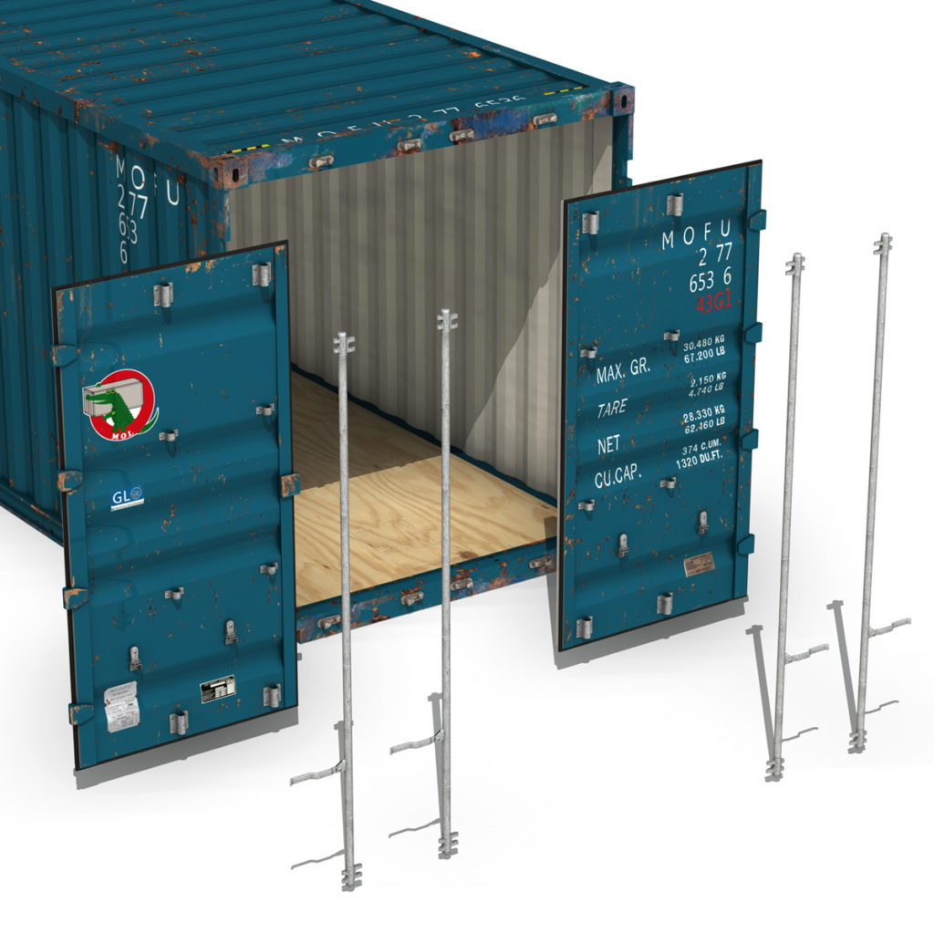 40ft Shipping Container - MOL 3D Model - FlatPyramid