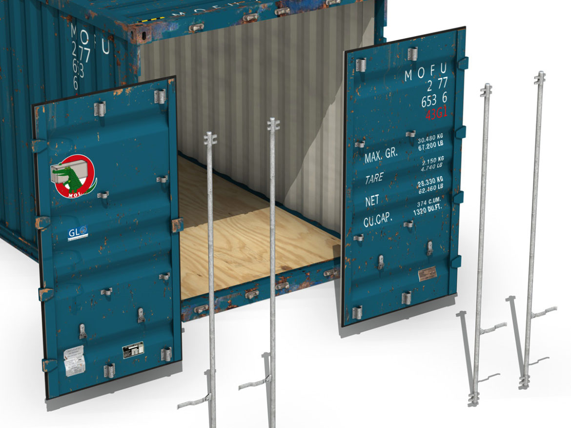 40ft shipping container – mol 3d model 3ds fbx lwo lw lws obj c4d 265140