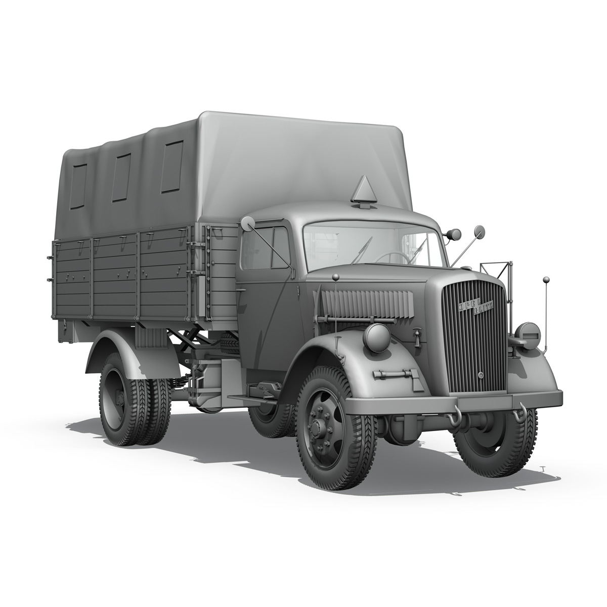 Opel Blitz - 3t Cargo truck 3D Model – Buy Opel Blitz - 3t Cargo truck ...