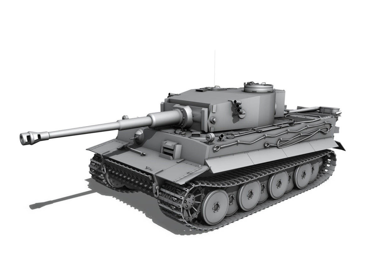 panzer vi – tiger – 731 – early production 3d model 3ds lwo lw lws obj c4d fbx 265439