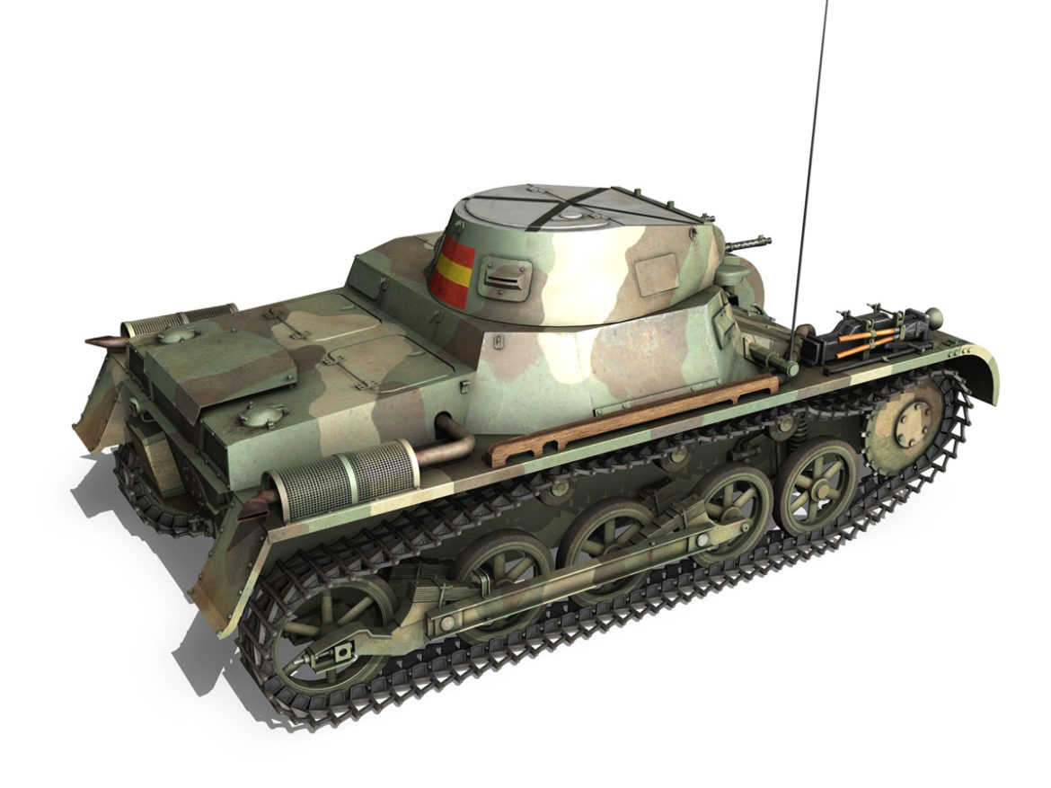 pzkpfw 1 – panzer 1 – ausf. a – g 3d model 3ds fbx lwo lw lws obj c4d 265452