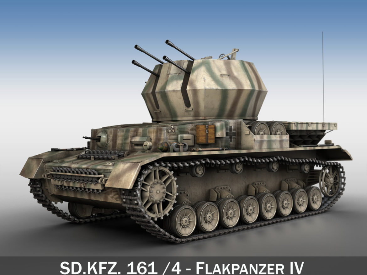 flakpanzer iv – wirbelwind – s.ss-pzabt.102 3d model 3ds fbx lwo lw lws obj c4d 265563