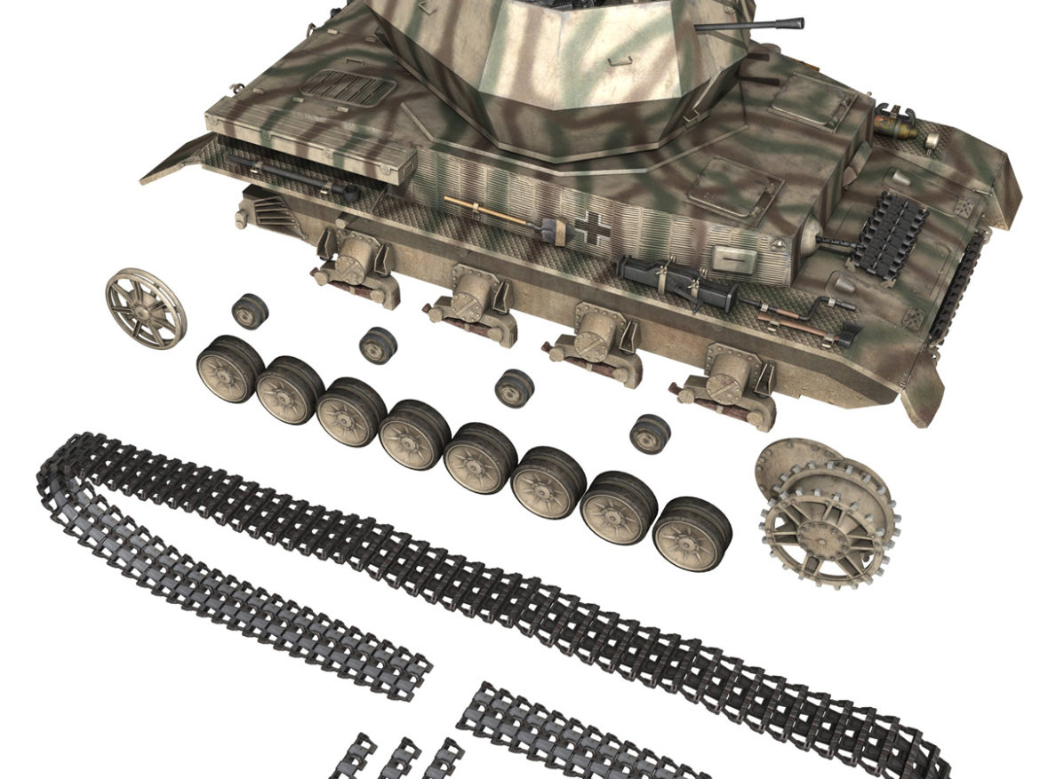 flakpanzer iv – wirbelwind – s.ss-pzabt.102 3d model 3ds fbx lwo lw lws obj c4d 265574