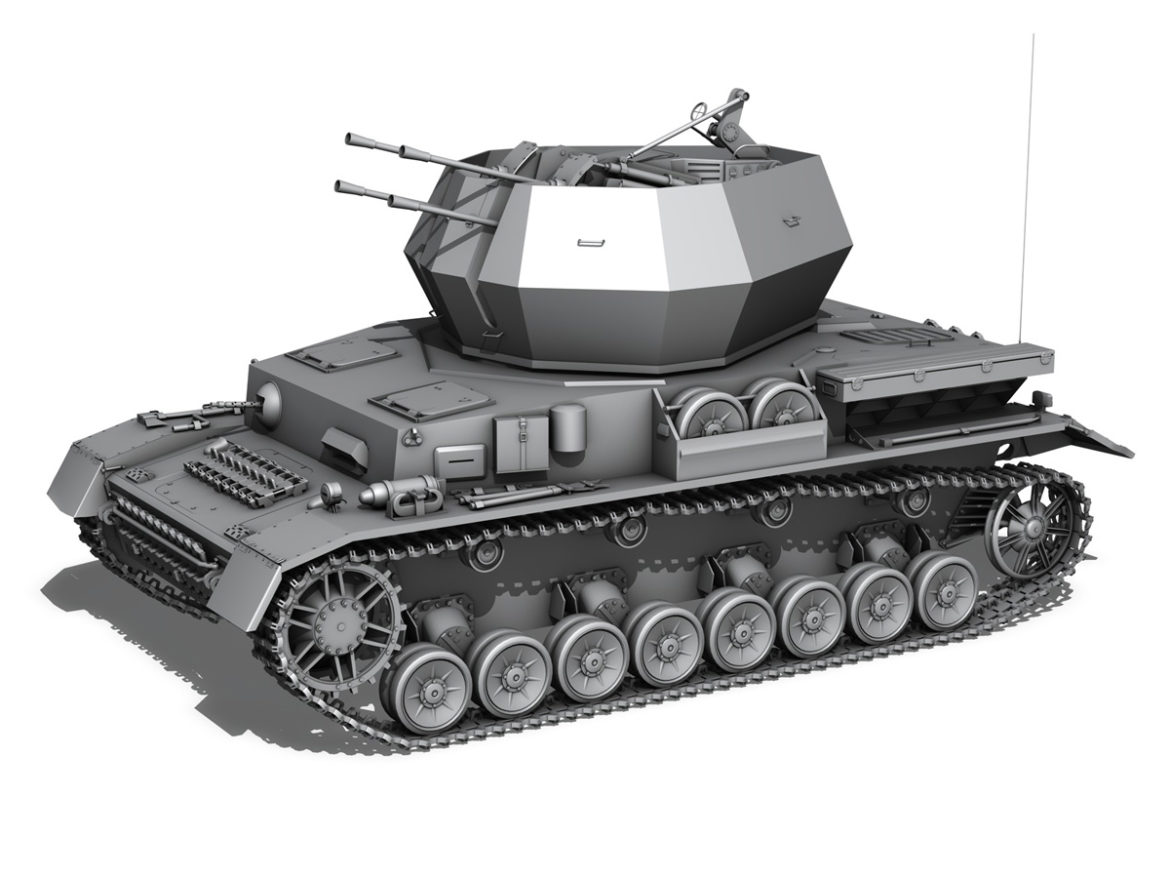 flakpanzer iv – wirbelwind – s.ss-pzabt.102 3d model 3ds fbx lwo lw lws obj c4d 265575