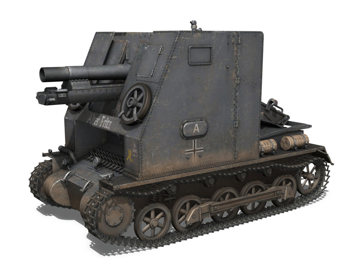sturmpanzer 1 – bison – alter fritz – 2pzdiv 3d model 3ds fbx lwo lw lws obj c4d 265791