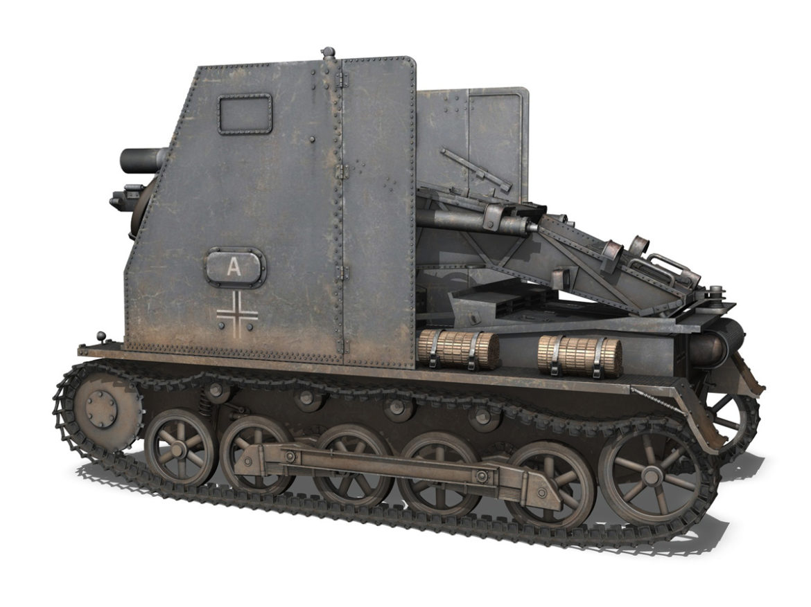 sturmpanzer 1 – bison – alter fritz – 2pzdiv 3d model 3ds fbx lwo lw lws obj c4d 265792